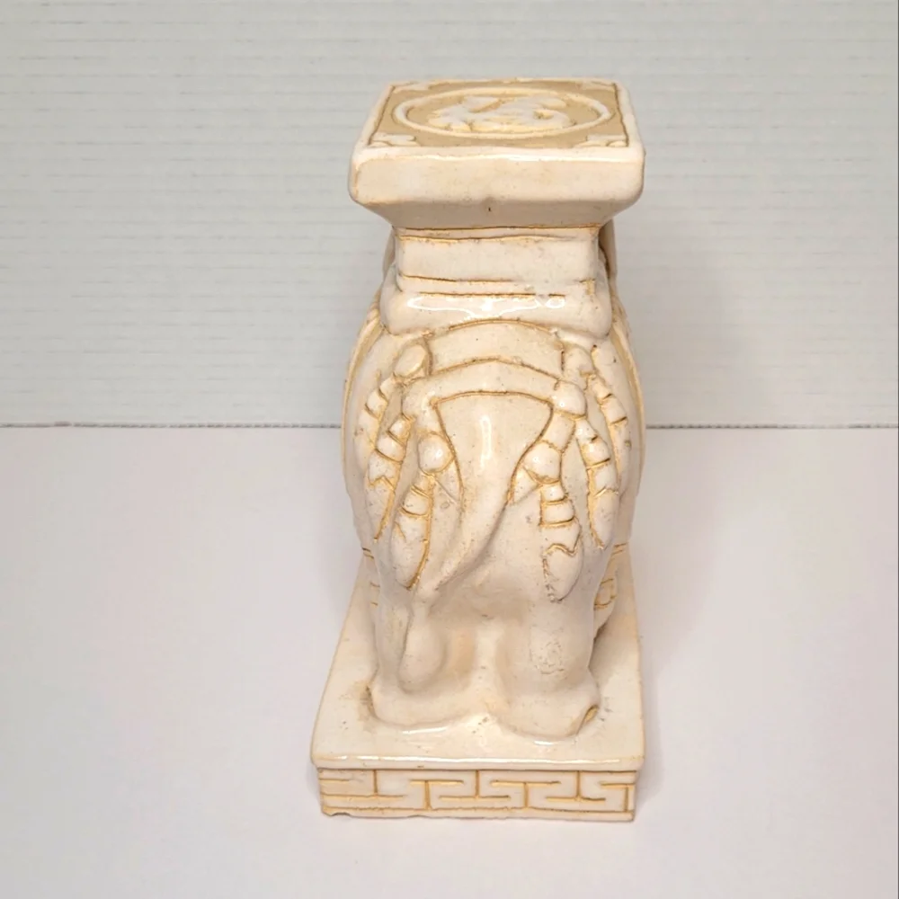 Asian Style Vintage Elephant Stand Statue - Picture 4 of 12